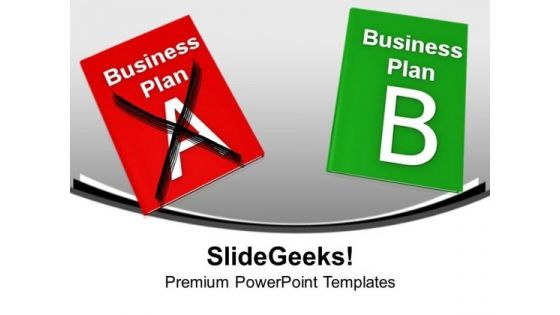 Two Different Plans A And Plan B Business PowerPoint Templates Ppt Backgrounds For Slides 1112