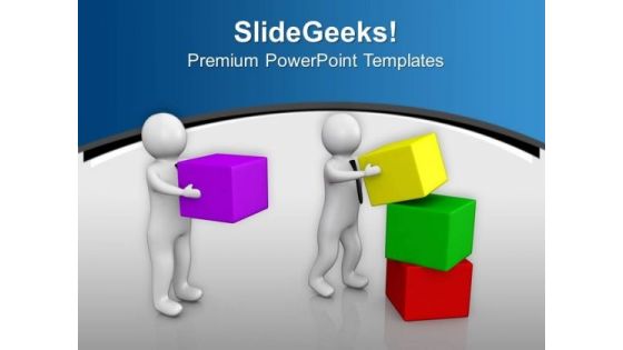 Two Men Working Together Teamwork PowerPoint Templates Ppt Backgrounds For Slides 0713 Two Men Working Together Teamwork PowerPoint Templates Ppt Backgrounds For Slides 0713