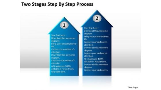 Two Stages Step By Process How Do You Write Business Plan PowerPoint Templates