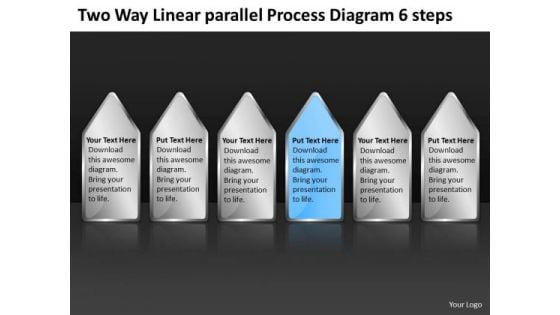 Two Way Linear Parallel Process Diagram 6 Steps Business Plans Online PowerPoint Slides Two Way Linear Parallel Process Diagram 6 Steps Business Plans Online PowerPoint Slides
