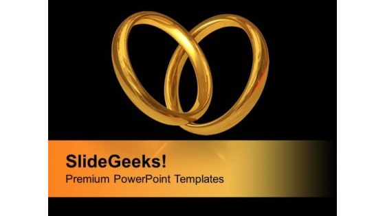 Two Wedding Rings Celebration PowerPoint Templates Ppt Backgrounds For Slides 0413 Two Wedding Rings Celebration PowerPoint Templates Ppt Backgrounds For Slides 0413