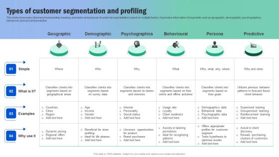 Types Of Customer Segmentation And Profiling Guide For Segmenting And Formulating Themes Pdf Types Of Customer Segmentation And Profiling Guide For Segmenting And Formulating Themes Pdf