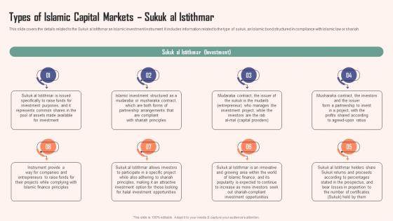 Types Of Islamic Capital Markets Sukuk Istithmar Comprehensive Guide Islamic Pictures Pdf