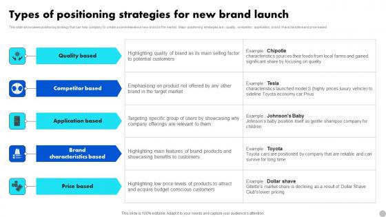 Types Of Positioning Strategies For New Brand Launch Brand Diversification Approach Ideas Pdf