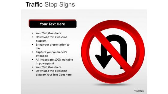 U Turn Traffic Stop PowerPoint Slides And Ppt Diagram Templates U Turn Traffic Stop PowerPoint Slides And Ppt Diagram Templates