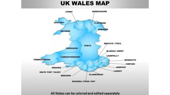 Uk Wales Country PowerPoint Maps Uk Wales Country PowerPoint Maps