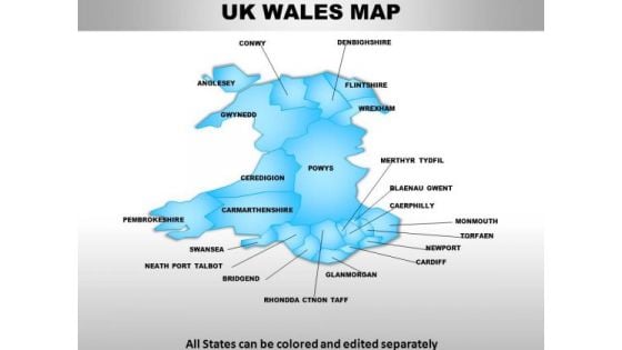 Uk Wales Country PowerPoint Maps