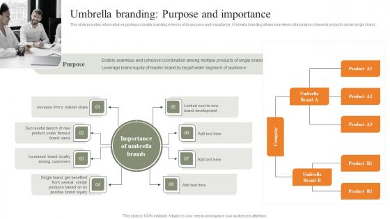Umbrella Branding Purpose And Importance Strategies For Achieving Template Pdf