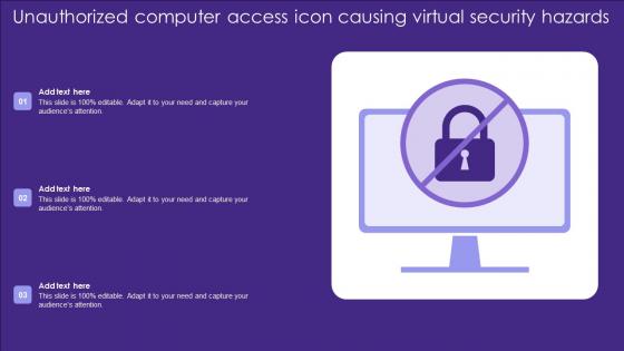 Unauthorized Computer Access Icon Causing Virtual Security Hazards Guidelines Pdf