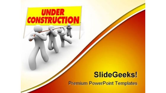 Under Construction04 Architecture PowerPoint Templates And PowerPoint Backgrounds 0811