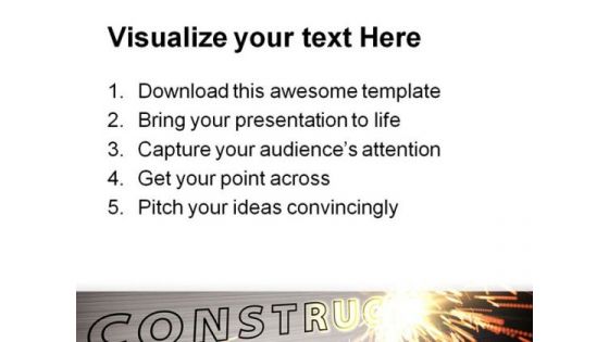 Under Construction Abstract PowerPoint Themes And PowerPoint Slides 0811