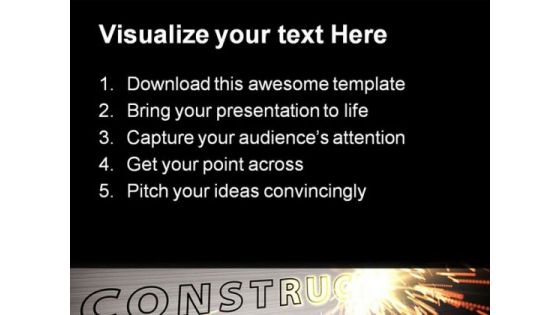 Under Construction Abstract PowerPoint Themes And PowerPoint Slides 0811