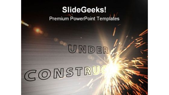 Under Construction Abstract PowerPoint Themes And PowerPoint Slides 0811