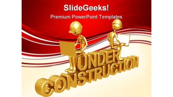 Under Construction Architecture PowerPoint Templates And PowerPoint Backgrounds 0611