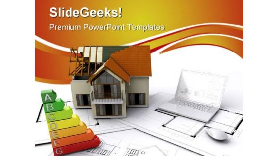 Under Construction Real Estate PowerPoint Themes And PowerPoint Slides 0511