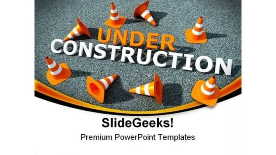 Under Construction Symbol PowerPoint Templates And PowerPoint Backgrounds 0711