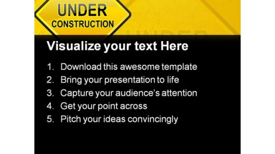Under Construction Symbol PowerPoint Templates And PowerPoint Backgrounds 0811