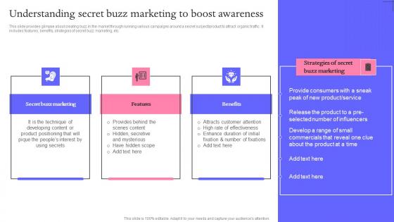 Understanding Secret Buzz Marketing Techniques For Engaging Inspiration Pdf