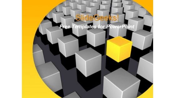 Abstract Cubes PowerPoint Template