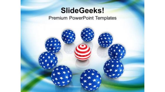 Unique Concept American Spheres PowerPoint Templates Ppt Backgrounds For Slides 0813