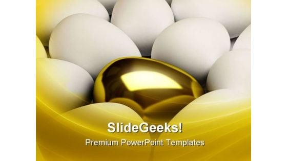 Unique Golden Egg Leadership PowerPoint Templates And PowerPoint Backgrounds 0711