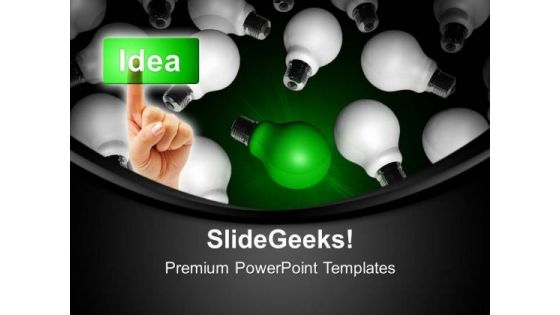 Unique Idea Bulb Business PowerPoint Templates And PowerPoint Themes 0812