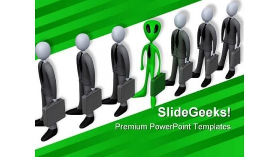 Unique In Line Business PowerPoint Templates And PowerPoint Backgrounds 0711