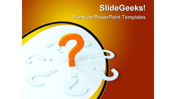 Unique Question Mark Business PowerPoint Templates And PowerPoint Backgrounds 0411