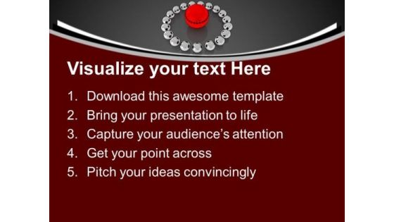Unique Red Ball Leadership Concept PowerPoint Templates And PowerPoint Themes 1112