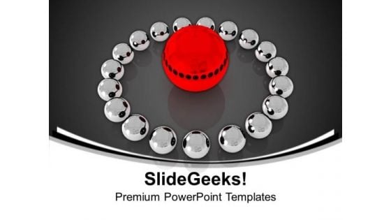 Unique Red Ball Leadership Concept PowerPoint Templates And PowerPoint Themes 1112 Unique Red Ball Leadership Concept PowerPoint Templates And PowerPoint Themes 1112