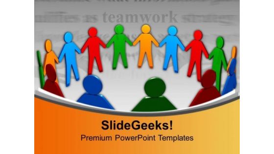 United People Teamwork Concept PowerPoint Templates Ppt Backgrounds For Slides 0113