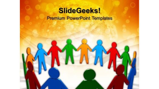 United People Teamwork PowerPoint Templates And PowerPoint Themes 1012