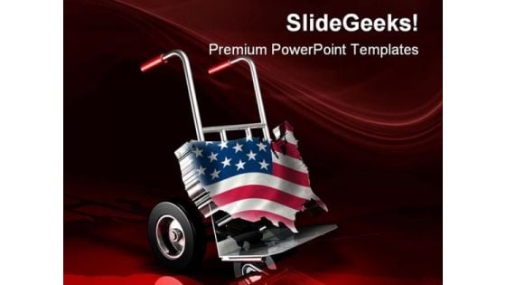 United States Delivery Americana PowerPoint Templates And PowerPoint Backgrounds 0511