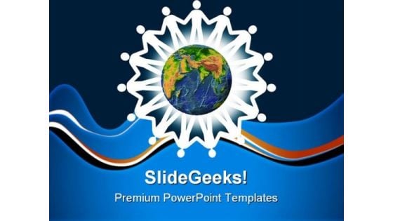 Unity Globe PowerPoint Templates And PowerPoint Backgrounds 0611