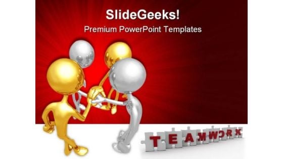 Unity Teamwork Business PowerPoint Templates And PowerPoint Backgrounds 0811