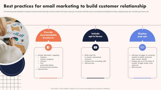 University Marketing Guide Best Practices For Email Marketing To Build Customer Strategy SS V