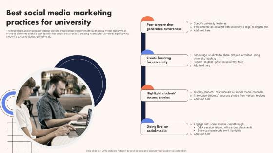 University Marketing Guide Best Social Media Marketing Practices For University Strategy SS V University Marketing Guide Best Social Media Marketing Practices For University Strategy SS V