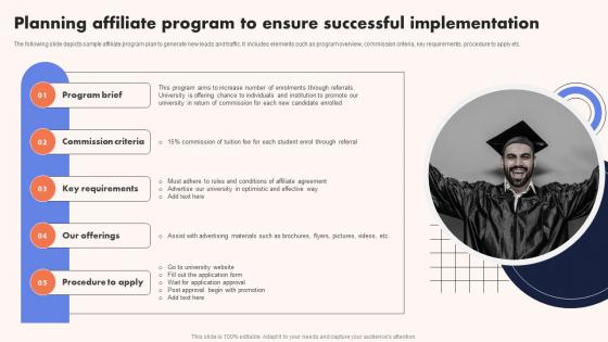 University Marketing Guide Planning Affiliate Program To Ensure Successful Strategy SS V University Marketing Guide Planning Affiliate Program To Ensure Successful Strategy SS V