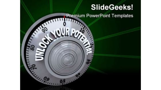 Unlock Your Potential Security PowerPoint Template 1110