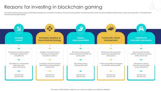 Unlocking The Potential Of Reasons For Investing In Blockchain Gaming BCT SS V