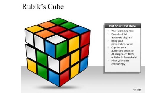 Unsolved Rubiks Cube PowerPoint Slides And Ppt Diagram Templates