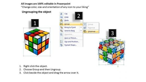 Unsolved Rubiks Cube PowerPoint Slides And Ppt Diagram Templates