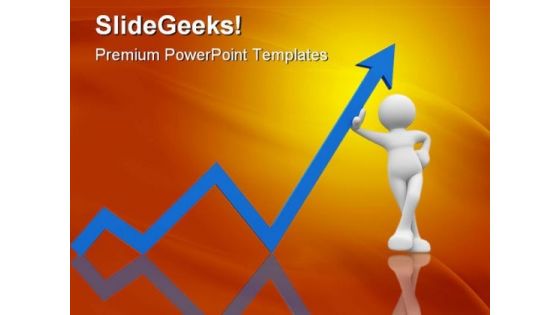 Up Arrow Business PowerPoint Themes And PowerPoint Slides 0411