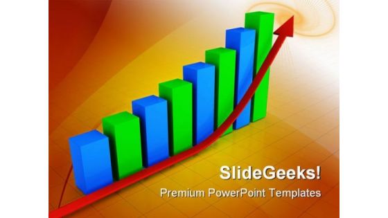 Up Arrow Graph Business PowerPoint Themes And PowerPoint Slides 0511