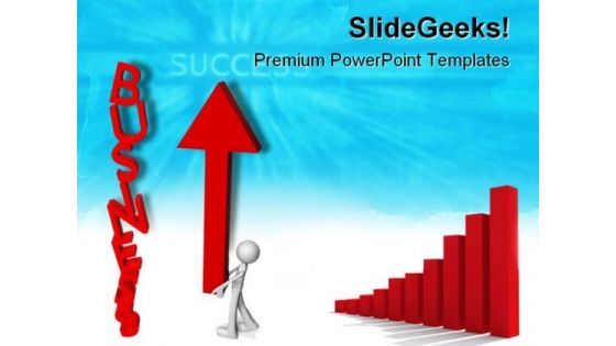 Up Graph Business PowerPoint Themes And PowerPoint Slides 0711