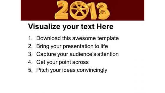 Upcoming New Year With Rims Celebration PowerPoint Templates Ppt Backgrounds For Slides 1212
