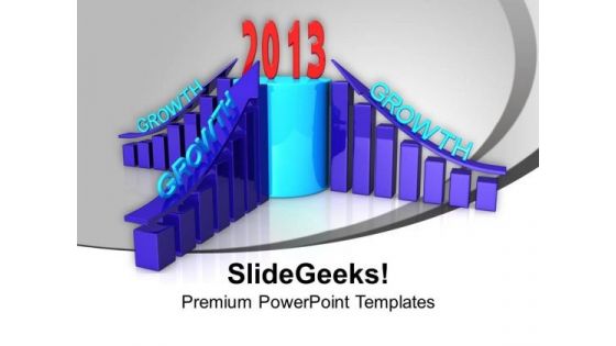 Upcoming Year With Growth In Business PowerPoint Templates Ppt Backgrounds For Slides 0113