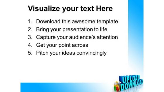 Upload Download Folder Icon Internet PowerPoint Templates And PowerPoint Themes 0912
