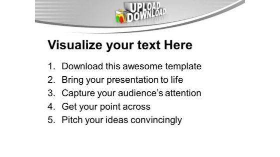 Upload Download Folder Icon PowerPoint Templates Ppt Backgrounds For Slides 0413