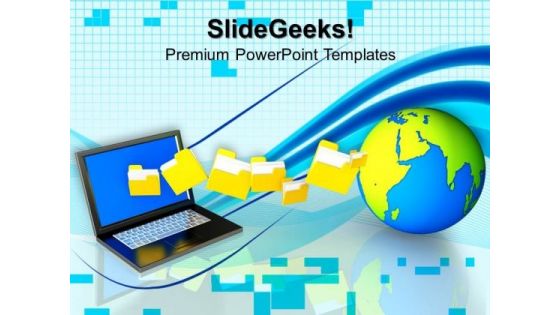 Uploading Downloading Files From Internet PowerPoint Templates And PowerPoint Themes 0812